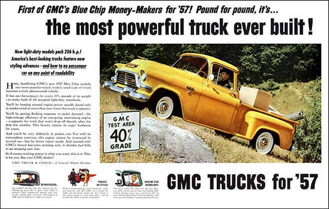 1957 General Motors Auto Advertising